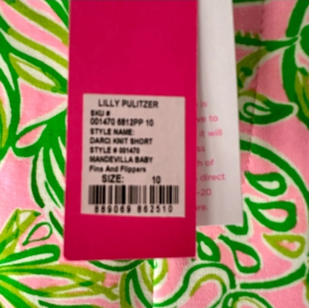 Lilly Pulitzer Darci Scalloped Knit Shorts Size 10 - Picture 5 of 9